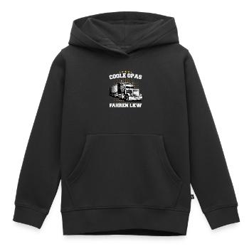 LKW Fahrer Fernfahrer Lastkraftwagenfahrer - Kinder Premium Organic Hoodie - Schwarz - Vorne - AI Model Kid Male (0cm)