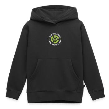 Changement climatique - Sweat Premium à capuche enfant bio - noir - Devant - AI Model Kid Male (0cm)