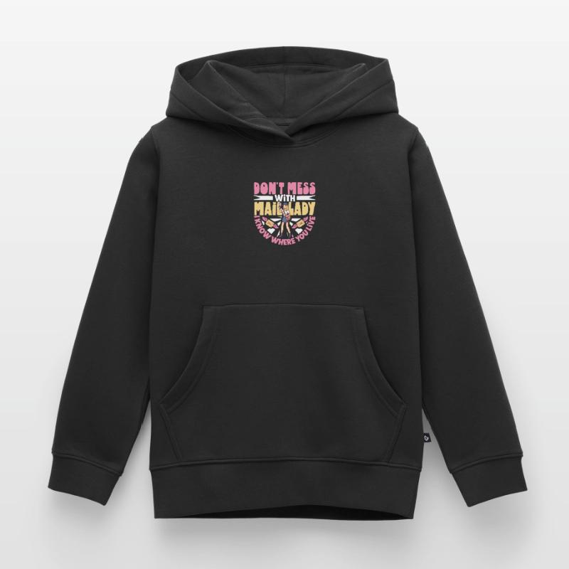 Commis des postes Postlady Postman Post Office Sweat Premium à capuche enfant bio