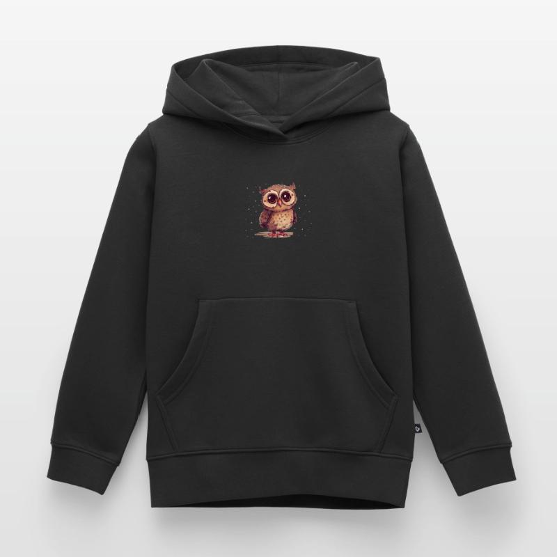 Nachteule Eule Eulen Vogel Kinder Premium Organic Hoodie