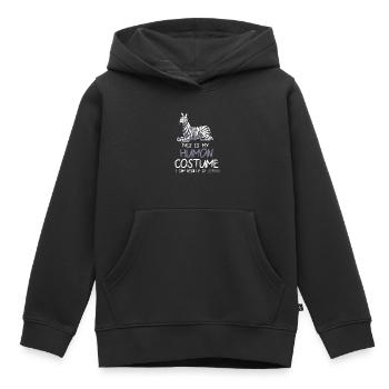 Zebra - Kinder Premium Organic Hoodie - Schwarz - Vorne - AI Model Kid Male (0cm)