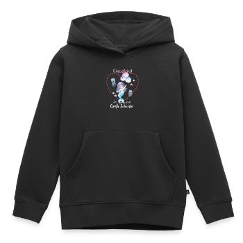 Ich Werde Eine Große Schwester 2025 - Kinder Premium Organic Hoodie - Schwarz - Vorne - AI Model Kid Male (0cm)