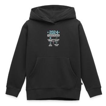 Vorhersage werdende Mama 2024 Baby bald Papa - Kinder Premium Organic Hoodie - Schwarz - Vorne - AI Model Kid Male (0cm)