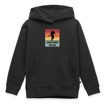 Tischtennisspieler - Kinder Premium Organic Hoodie - Schwarz - Vorne - AI Model Kid Male (0cm)