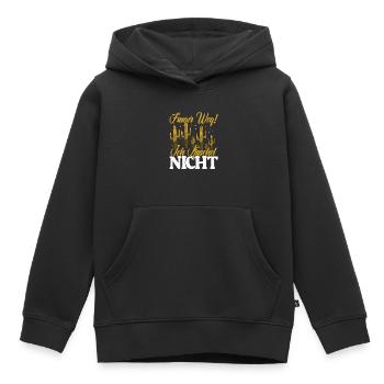 Finger weg! Ich kuschel nicht Kaktusliebhaber - Kinder Premium Organic Hoodie - Schwarz - Vorne - AI Model Kid Male (0cm)