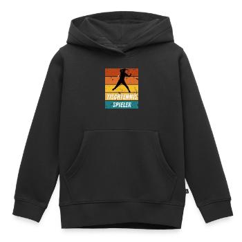 Tischtennisspieler - Kinder Premium Organic Hoodie - Schwarz - Vorne - AI Model Kid Male (0cm)