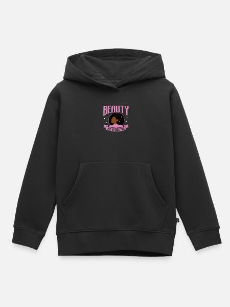 Afro Black Girl Pride Afro Girl Afrozentrisch - Kinder Premium Organic Hoodie - Schwarz
