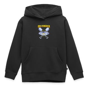 Goldgräber Gold Digger Goldrausch Goldjäger - Kinder Premium Organic Hoodie - Schwarz - Vorne - AI Model Kid Male (0cm)