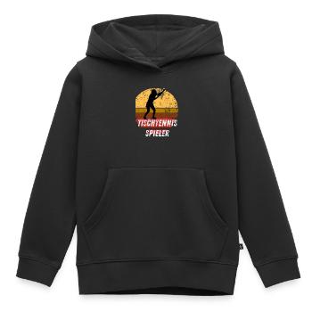 Tischtennisspieler - Kinder Premium Organic Hoodie - Schwarz - Vorne - AI Model Kid Male (0cm)
