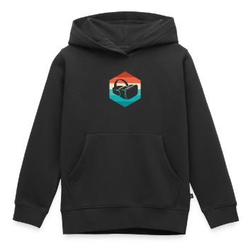 Virtual Reality VR Geschenk - Kinder Premium Organic Hoodie - Schwarz - Vorne - AI Model Kid Male (0cm)