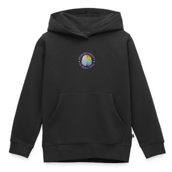 TDAH - Sweat Premium à capuche enfant bio - noir - Devant - AI Model Kid Male (0cm)