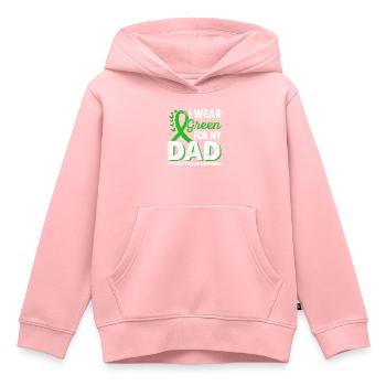 Wear green for daddy's bile duct cancer - Kids Premium Organic Hoodie - rose - Front - AI Model Kid Female (0cm)