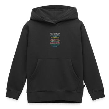 TDAH - Sweat Premium à capuche enfant bio - noir - Devant - AI Model Kid Male (0cm)