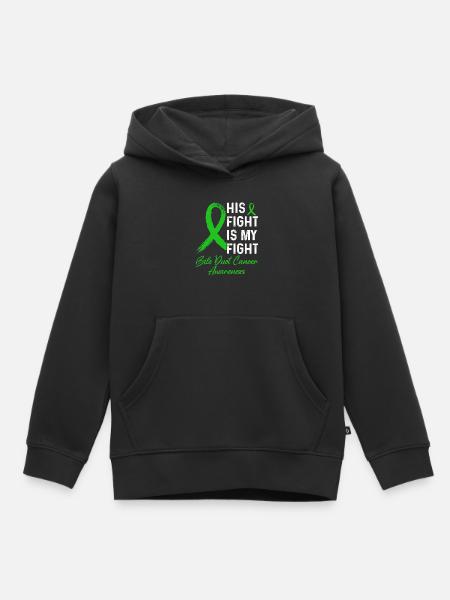 Gallengangskrebs Awareness - Kinder Premium Organic Hoodie - Schwarz
