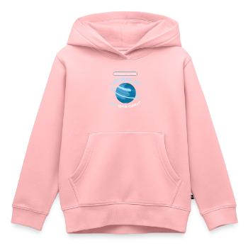 Uranus Gas Giant Planet Space - Sweat Premium à capuche enfant bio - rose - Devant - AI Model Kid Female (0cm)