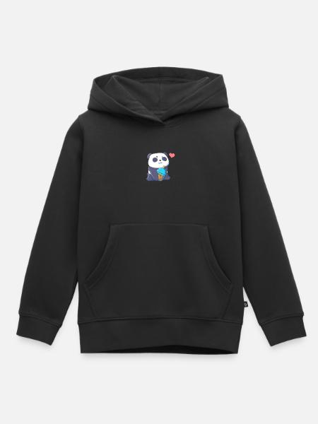Bubble Tea - Kinder Premium Organic Hoodie - Schwarz