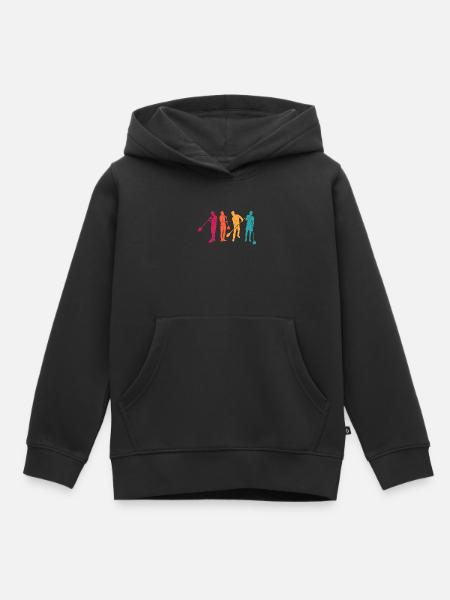 Glassblower Retro - Soufflage de verre - Sweat Premium à capuche enfant bio - noir