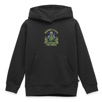 Zombie Horror Horror Film Festival + Halloween - Kids Premium Organic Hoodie - black - Front - AI Model Kid Male (0cm)