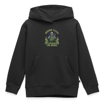 Zombie Horror Horror Film Festival + Halloween - Kids Premium Organic Hoodie - black - Front - AI Model Kid Male (0cm)