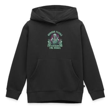 Zombie Horror Horror Film Festival + Halloween - Kids Premium Organic Hoodie - black - Front - AI Model Kid Male (0cm)