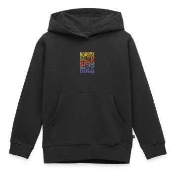 Bible - Sweat Premium à capuche enfant bio - noir - Devant - AI Model Kid Male (0cm)