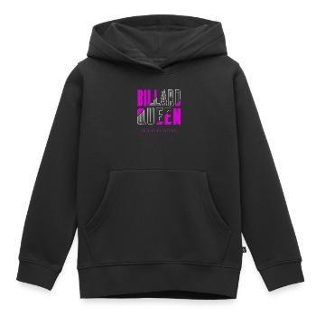 Billard Königin - Kinder Premium Organic Hoodie - Schwarz - Vorne - AI Model Kid Male (0cm)