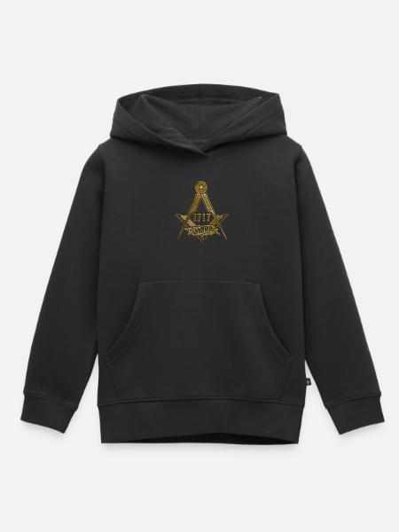 Masonic Freemasonry Fraternal - Kinder Premium Organic Hoodie - Schwarz