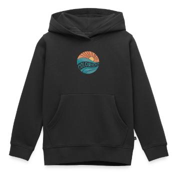 colorado - Kinder Premium Organic Hoodie - Schwarz - Vorne - AI Model Kid Male (0cm)
