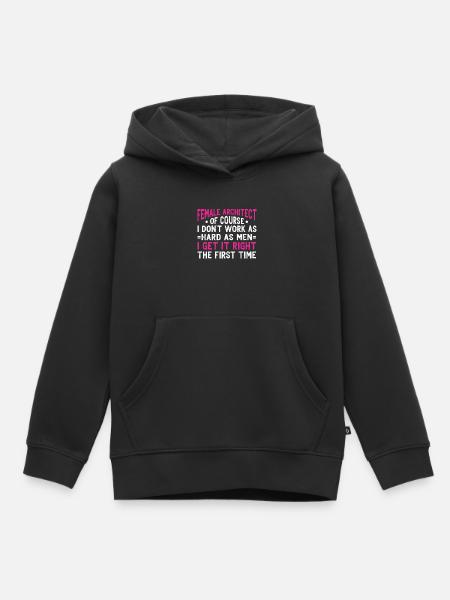 Architektengeschenk, Architekturliebhaber - Kinder Premium Organic Hoodie - Schwarz
