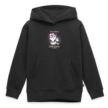 Ich Werde Eine Große Schwester 2024 - Kinder Premium Organic Hoodie - Schwarz - Vorne - AI Model Kid Male (0cm)