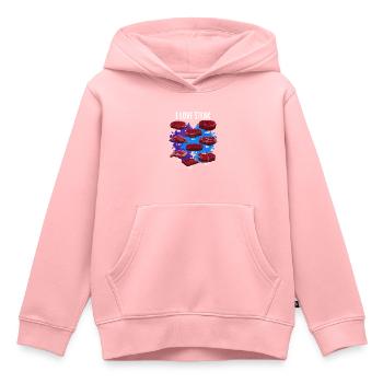 Steak - Kinder Premium Organic Hoodie - Rosa - Vorne - AI Model Kid Female (0cm)
