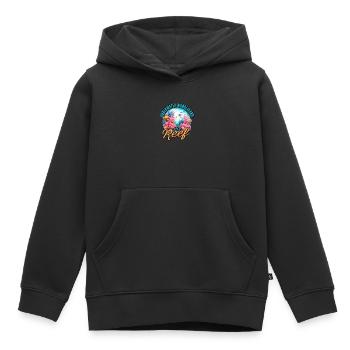 Pays des merveilles sous-marin: Le récif - Récif - Sweat Premium à capuche enfant bio - noir - Devant - AI Model Kid Male (0cm)