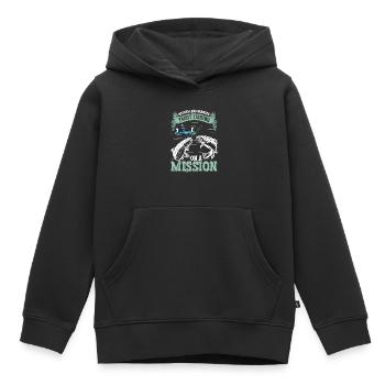 Funny Fishing Men Women - Kinder Premium Organic Hoodie - Schwarz - Vorne - AI Model Kid Male (0cm)