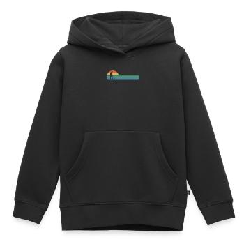 Détecteur de métaux à sondage amusant - Sweat Premium à capuche enfant bio - noir - Devant - AI Model Kid Male (0cm)
