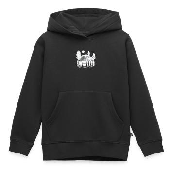 Travailleur forestier Travailleur forestier - Sweat Premium à capuche enfant bio - noir - Devant - AI Model Kid Male (0cm)