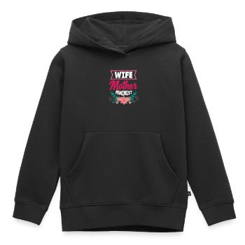 Feminismus Feministin - Kinder Premium Organic Hoodie - Schwarz - Vorne - AI Model Kid Male (0cm)