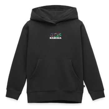 Namibie - Sweat Premium à capuche enfant bio - noir - Devant - AI Model Kid Male (0cm)
