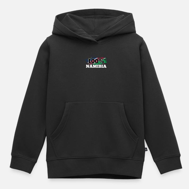 Namibia - Kinder Premium Organic Hoodie - Schwarz