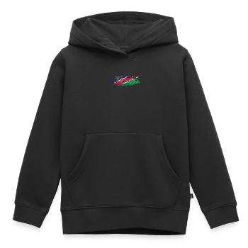 Namibie - Sweat Premium à capuche enfant bio - noir - Devant - AI Model Kid Male (0cm)