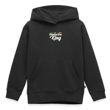 Congo - Sweat Premium à capuche enfant bio - noir - Devant - AI Model Kid Male (0cm)