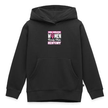 Feminismus Feministin - Kinder Premium Organic Hoodie - Schwarz - Vorne - AI Model Kid Male (0cm)