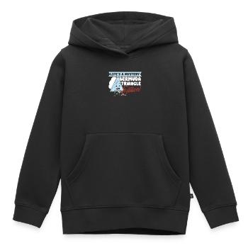Mysterious enforced disappearances in the Bermuda Triangle - Kids Premium Organic Hoodie - black - Front - AI Model Kid Male (0cm)