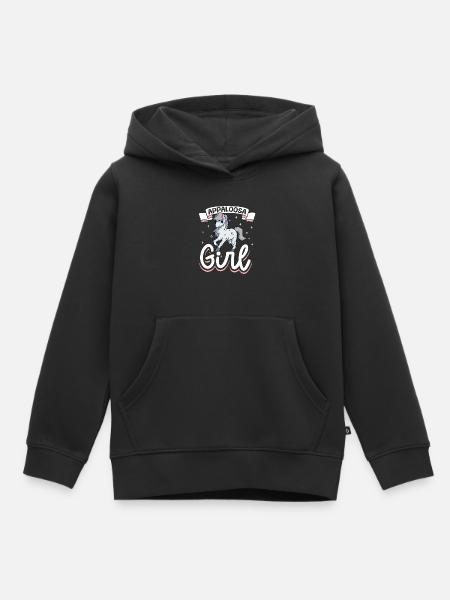 Appaloosa Girl - Kinder Premium Organic Hoodie - Schwarz