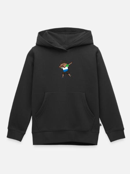 Sierra Leone - Kinder Premium Organic Hoodie - Schwarz