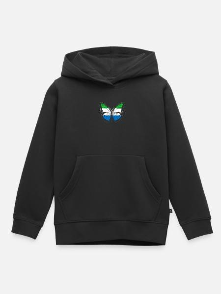 Sierra Leone - Kinder Premium Organic Hoodie - Schwarz