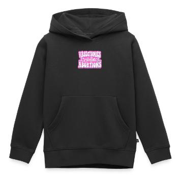 Feminist Vasectomies Prevents - Kids Premium Organic Hoodie - black - Front - AI Model Kid Male (0cm)