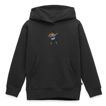 Botswana - Kinder Premium Organic Hoodie - Schwarz - Vorne - AI Model Kid Male (0cm)