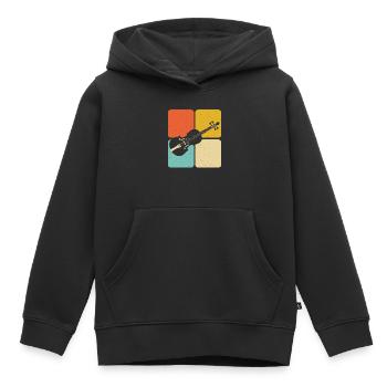 Violine Violinist - Kinder Premium Organic Hoodie - Schwarz - Vorne - AI Model Kid Male (0cm)