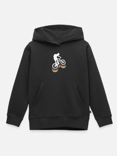 Fiets fietsen - Kinder Premium hoodie biologisch - zwart