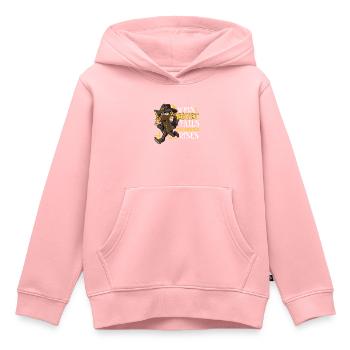 Chasseur de vampires, Tueur de morts-vivants, Pieu et Croix - Sweat Premium à capuche enfant bio - rose - Devant - AI Model Kid Female (0cm)